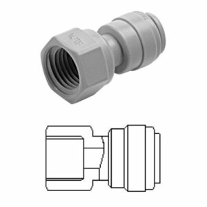 Terminale diritto femmina Ø tubo - filetto NPTF 3/8" x 1/4 - AFA0604