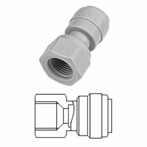 Terminale diritto femmina Ø tubo - filetto UNF (Tipo V) 3/8" x 7/16-20 - AFAUF067/16V