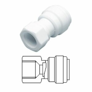 Terminale diritto femmina Ø tubo - filetto UN (Tipo V) 3/8" x 1/2-16 - AFAUN061/2V