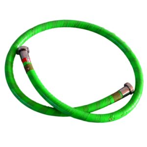 TUBO IN GOMMA ALIMENTARE AD ALTA RESISTENZA DA 3 MT CON ATTACCHI DN32M+G IN ACCIAIO