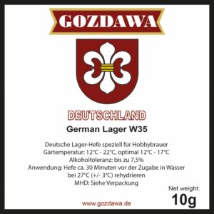 Lievito Gozdawa W35 German Lager gr. 10